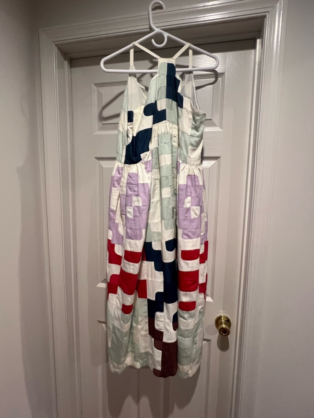 Sea New York Sleeveless Maxi Dress in Mint, White, Blue & Red - Picture 4 of 5